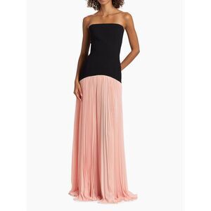 As It May Josette Strapless Two-Tone Gown Black Powder Blush US10 $595